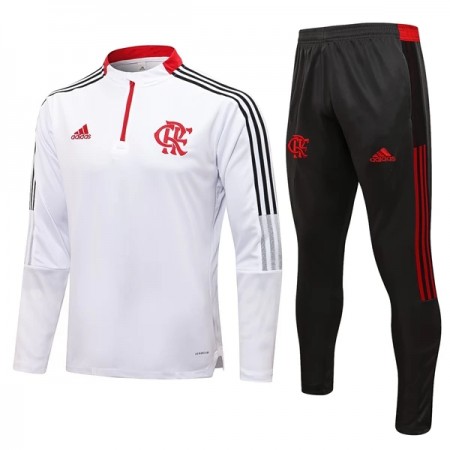 CR Flamengo Trainings Sweatshirt Pak Kwart-Zip 2021-22 Witte CR Flamengo Trainings Sweatshirt Pak Kwart-Zip 2021-22 Witte